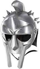 Medieval Helmet of the Spaniard Maximus Roman Gladiator Armor Helmet Halloween