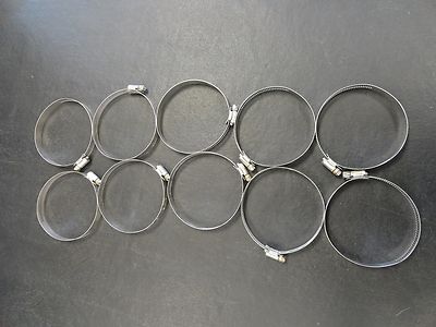IDEAL TRIDON STAINLESS STEEL HOSE CLAMP 4 1/2'' QTY (10) MARINE BOAT