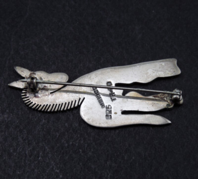 Magnifique Broche Vintage En Argent Massif - Petit âne Années 1920 - Unique !