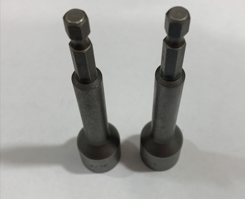 New 9/16" NUT DRIVER w/ Quick Release Hex Shank Lot of 2 FREE SHIPPING - Picture 7 of 8
