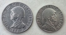 Italian Albania 0.50 and 0.20 lek 1939 lot 2 pieces UNC Vittorio Emanuele III