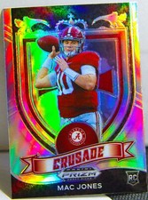 Mac Jones RC 2021 Prizm Draft Picks Silver Refractor Crusade Rookie Card #170