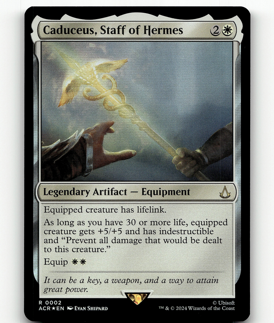 FOIL - MTG Caduceus, Staff of Hermes #2 - Universes Beyond