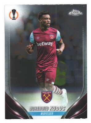 2023-24 Topps Chrome UEFA UCC UCL West Ham United Mohammed Kudus