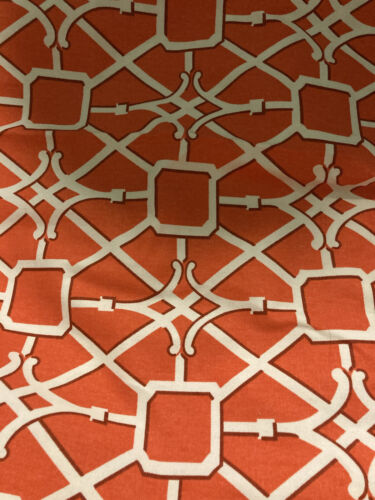 1 Yd Waverly Modern Essentials Orange Lattice Cot 56W Home Dec Upholstery Fabric - Picture 1 of 1