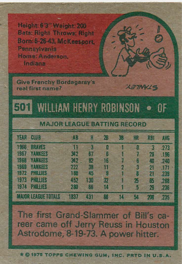 1975 Topps Baseball Singles 501 - 599 U-Pick EX.