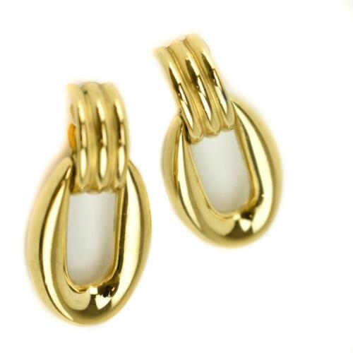 GIVENCHY: Gold, Metal Oval Link Earrings (mn) | eBay