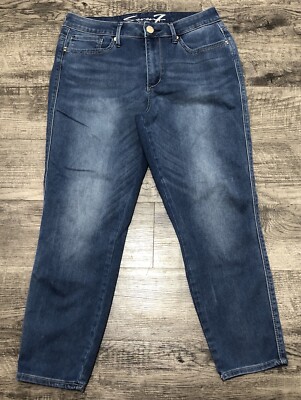 Seven7 Jeans Womens Size 12 High Rise Ankle Skinny Cropped