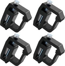 4 Pcs Mounting Ladder Rack Clamps For Pickup Truck Bed Cap Topper Camper Black 4 Pcs Mounting Ladder Rack Clamps For Pickup Truck Bed Cap Topper Camper Black