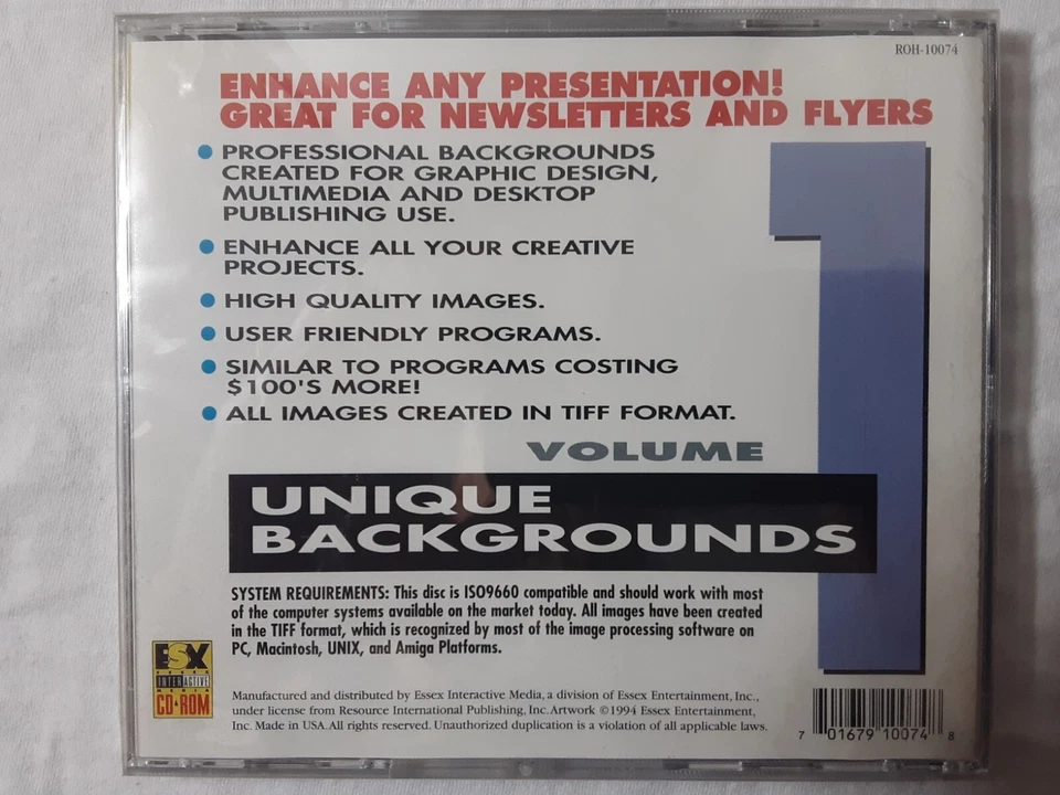 retro 1994 CD-Rom - Unique Backgrounds Vol 1 graphic design royalty free images - Image 2 of 3