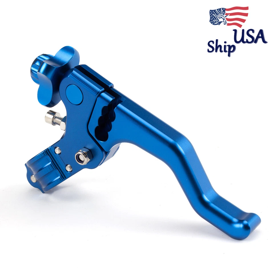CNC Universal Pivote Dirtbike Cables de Rendimiento Embrague Stunt Palanca Percha Azul Foto 3 de 4