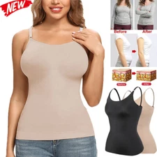 Slimming Cami Women Firm Tummy Control Vest Body Shaper Camisole Tank Tops Soft