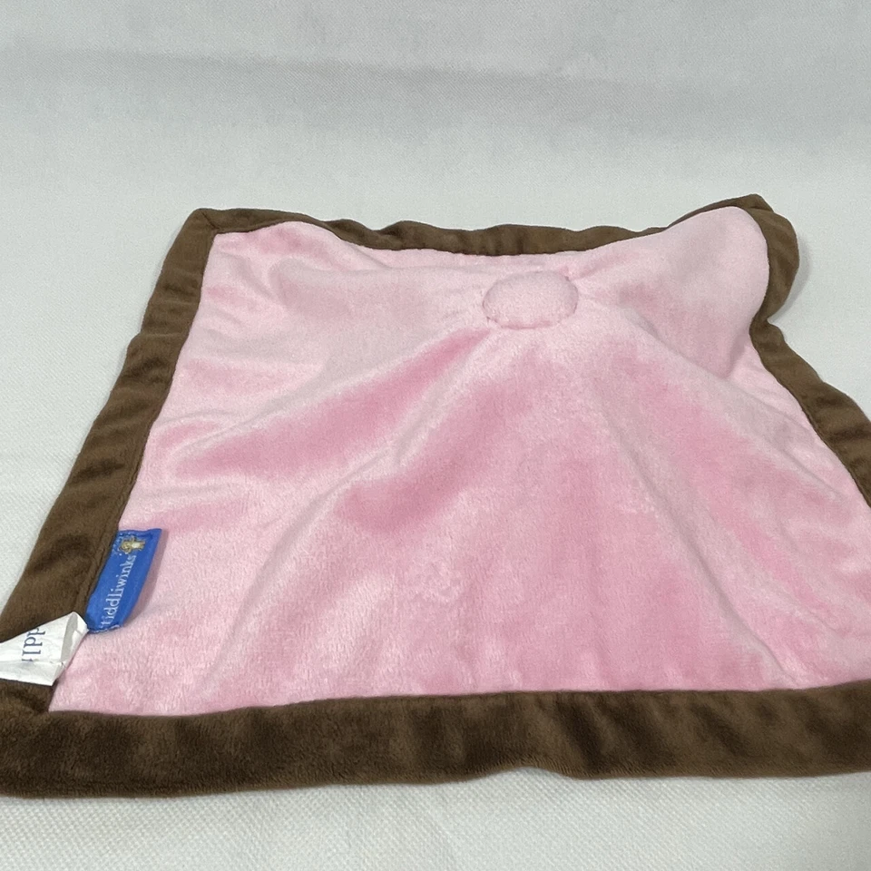 Tiddliwinks MARRÓN Y ROSA LADYBUG LOVEY Manta de Seguridad Blankie PELUCHE BEBÉ JUGUETE Foto 4 de 4