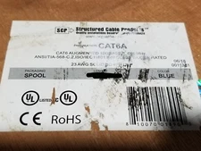 Structured Cable Products SCP CAT6A 23/4P UTP 600MHz Riser Blue/100ft