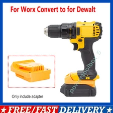 Battery Adapter For Worx 20V Convert to for Dewalt 20V Max Power Drill Tools