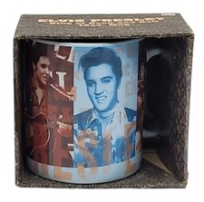 ELVIS PRESLEY LICENSED 2007 Coffee Mug KING OF ROCK AND ROLL BOXED NEW