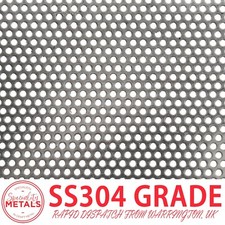Stainless Steel Round Perforated Metal | 1.5mm Hole, 2.5mm Pitch, 0.6mm Thick