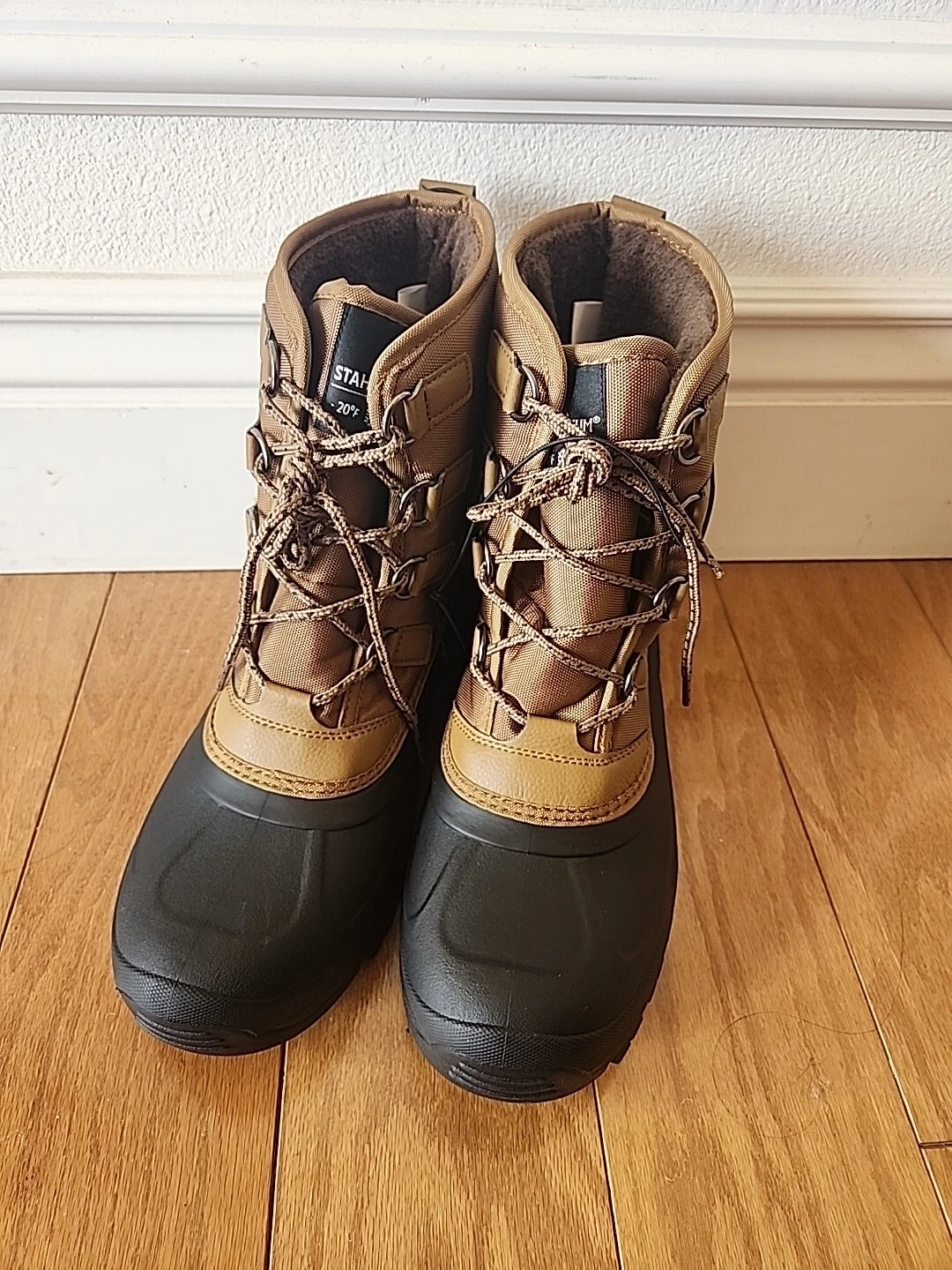 NEW Staheekum Cold Weather Men's Snow Boots-Brown-SIZE11, With TAGS