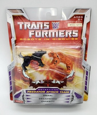Transformers ROBOT IN DISGUISE 2006 Mini-con team PREDATOR ATTACK TEAM MOSC RARE