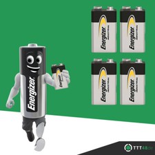 4 x Energizer Industrial 9V Block Alkaline E-Block 6LR21 Batterie - Racuhmelder