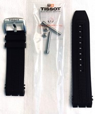 Original Tissot T-Race T115417A T115407A T115427A Black Rubber Watch Band Strap