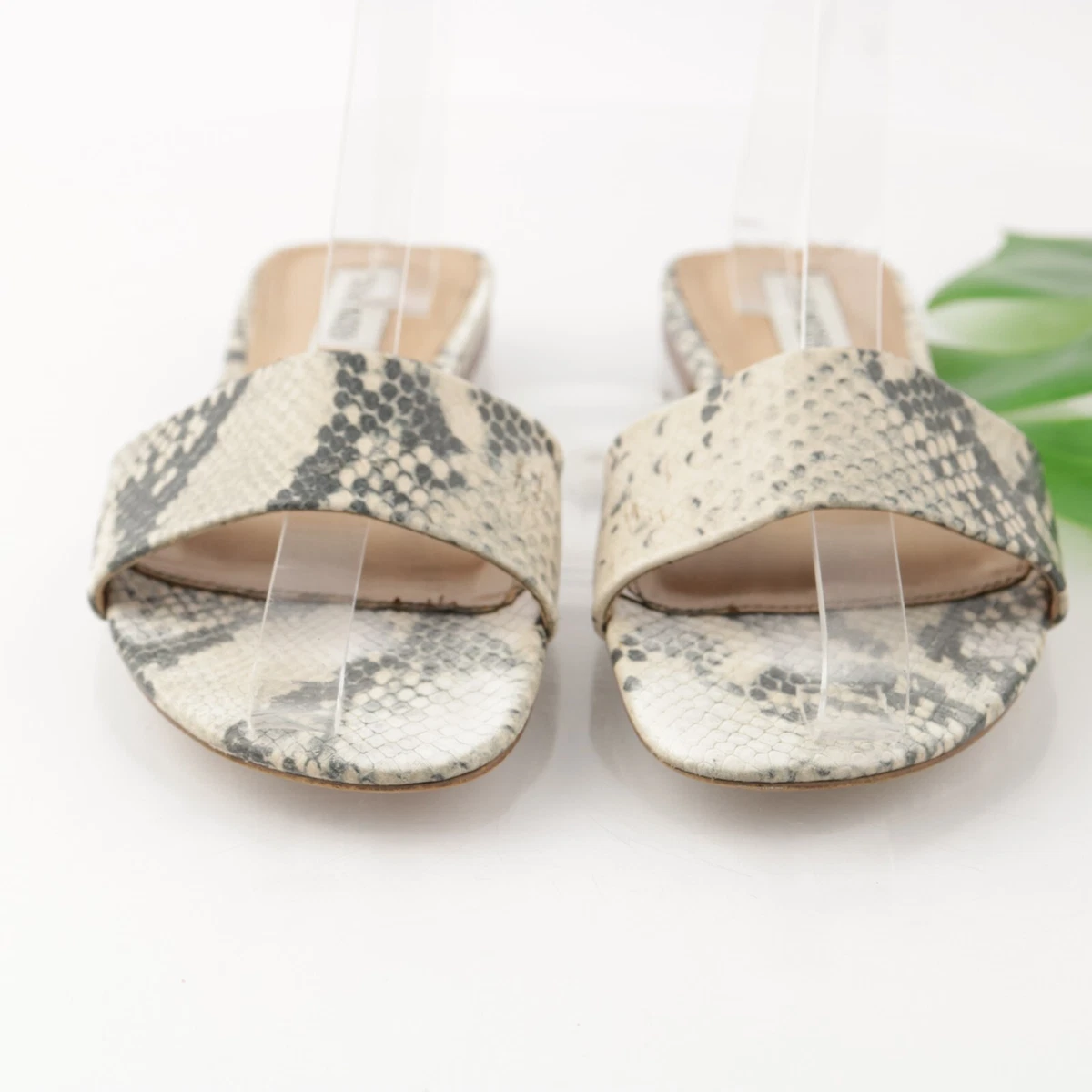 Steve Madden Women s Bev Sandal Size 7.5 Snakeskin Python Slide