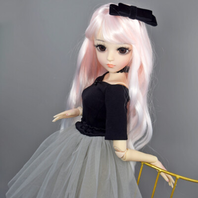 Fashion 1/3 Ball Jointed Girl BJD Doll with Full Set Outfits Xmas