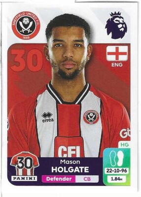 Panini Premier League 2024 - Kader-Updates - U38 Mason Holgate (Sheff Utd)