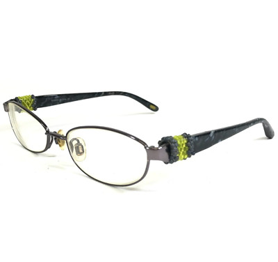 Sigrid Olsen Brille Rahmen SO120 Black Diamond Glänzend Grau Blau 52-16-130