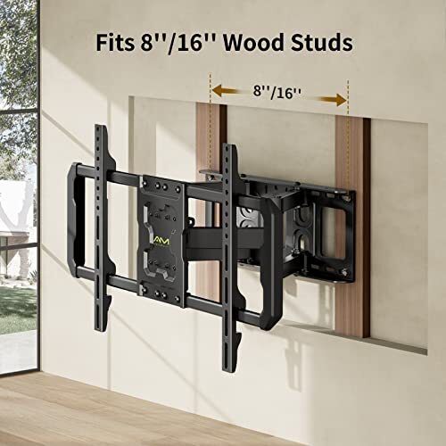TV Wall Mount Full Motion for Most 37-75 inch OLED QLED 4K Flat/Curved TVs 