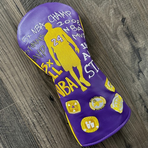 New SHOWHAND GOLF Purple Legend KOBE BRANTY Golf Driver Headcover Up to