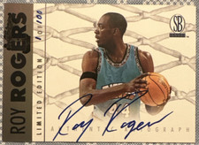 Roy Rogers Alabama Basketball Autograph Rookie Card Scoreboard 1/100 Grizzlies. rookie card picture