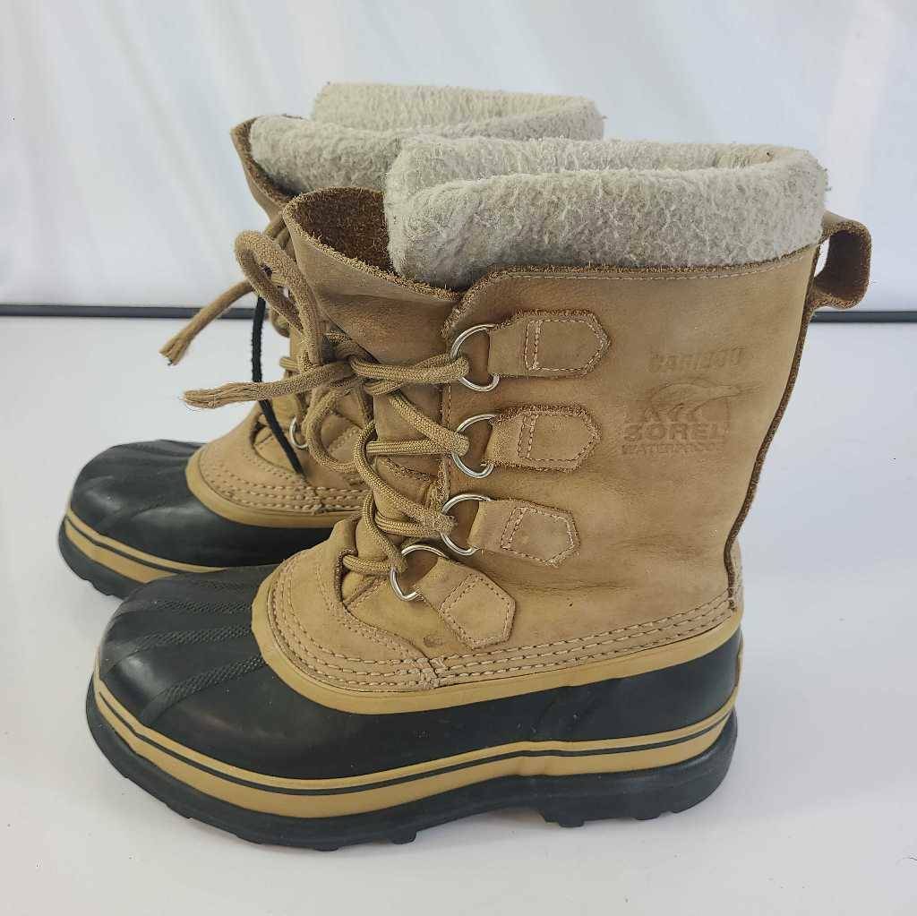 Sorel Womens Caribou Winter Boots Brown 
