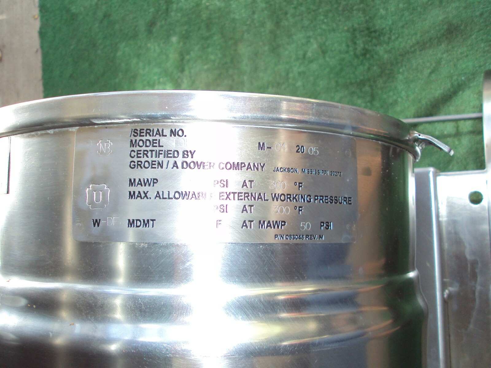 GROEN TDH/20 GAS STEAM JACKETED TILTING KETTLE STEAM KETTLE eBay