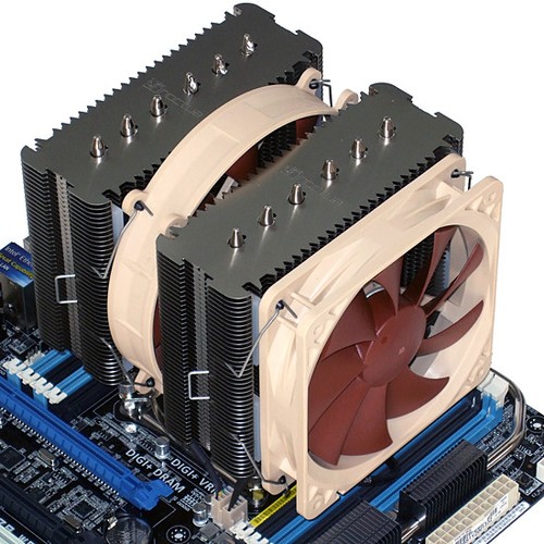 Noctua NH-D14 Ultra Quiet Dual-Fan CPU Heatsink Cooler Cooling System with fans - Picture 2 of 3