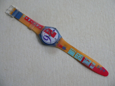 1991 Swatch watch Bold Face GN112. Please read. | eBay display picture 3
