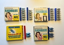 Vintage Sylvania and GE Flash Bulbs, lot of 4 boxes