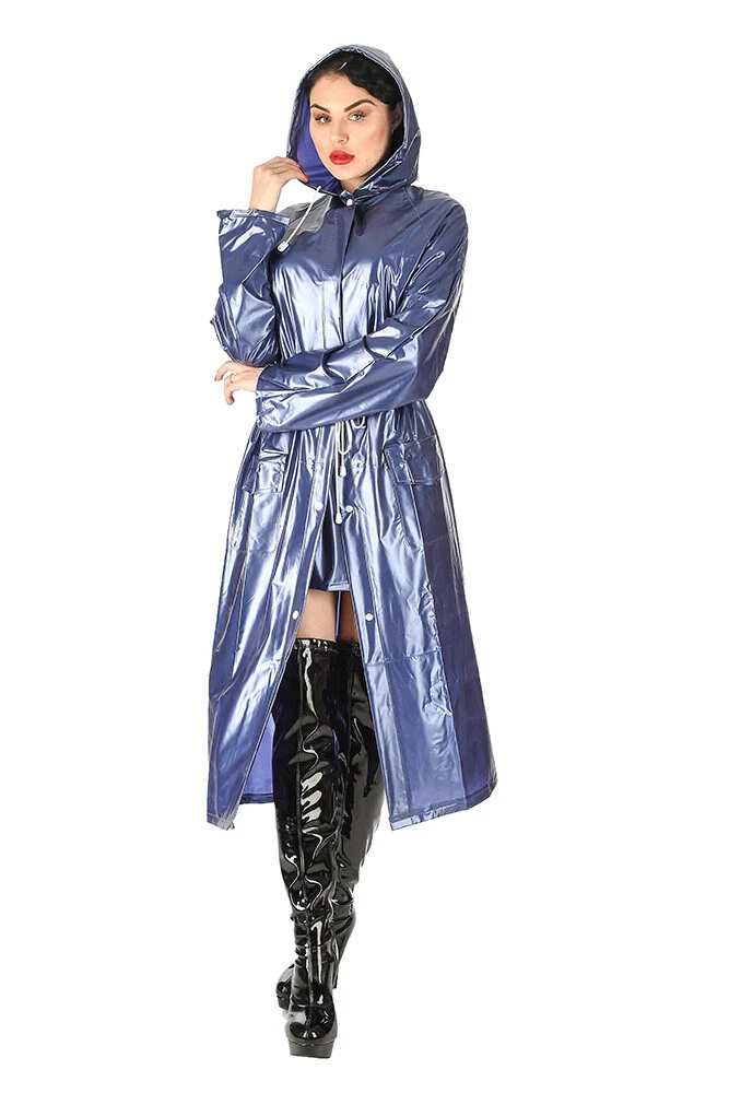Costume Coupe-corps Argent 2 Pièces - Vinyle Léger Imperméable - Unisexe - Neuf Avec étiquettes