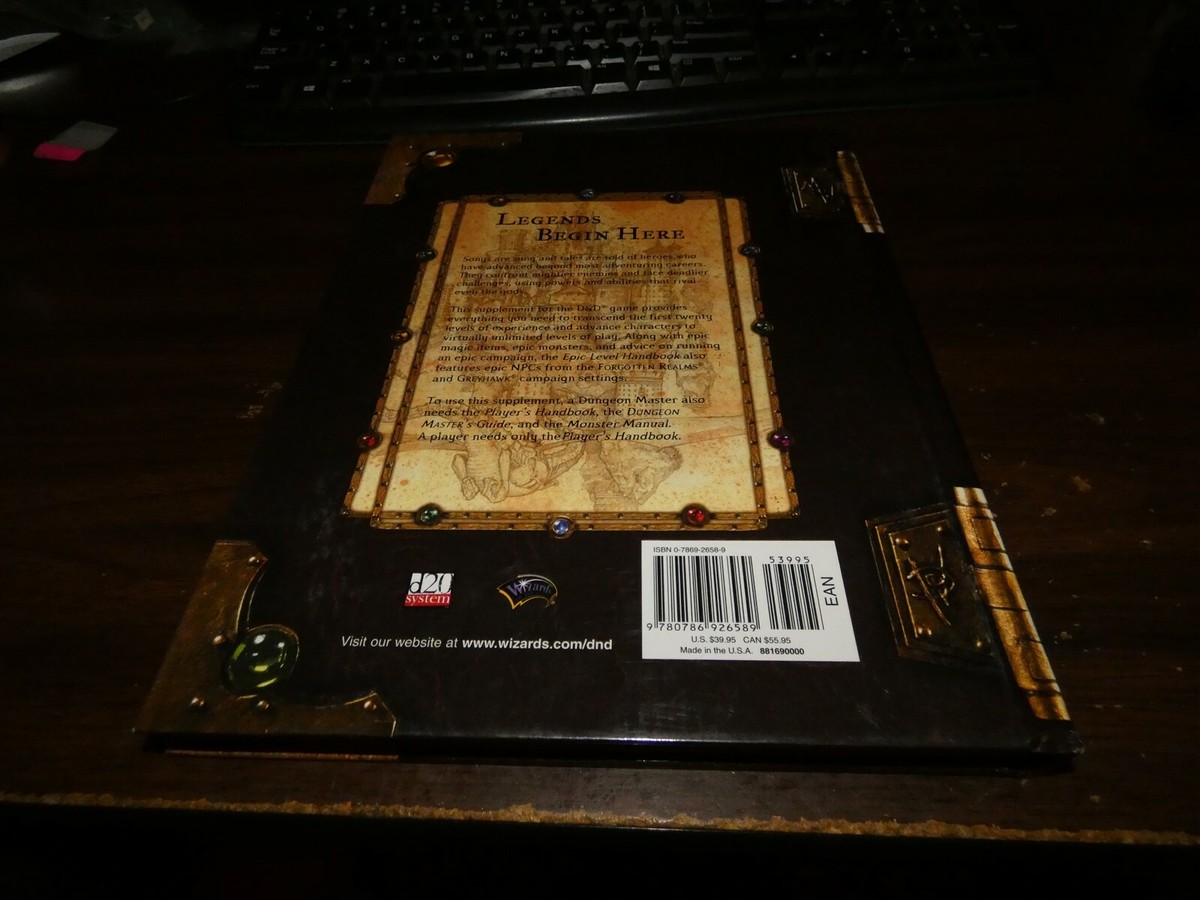 TSR D&D 3.0: Epic Level Handbook hardcover | eBay