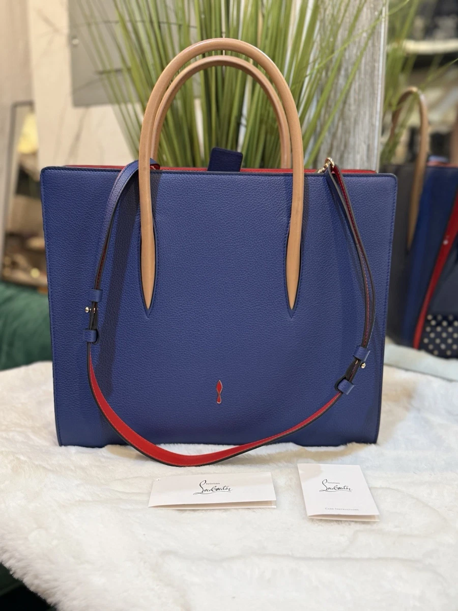 Christian Louboutin Women's Leather Exterior Blue Bags & Handbags