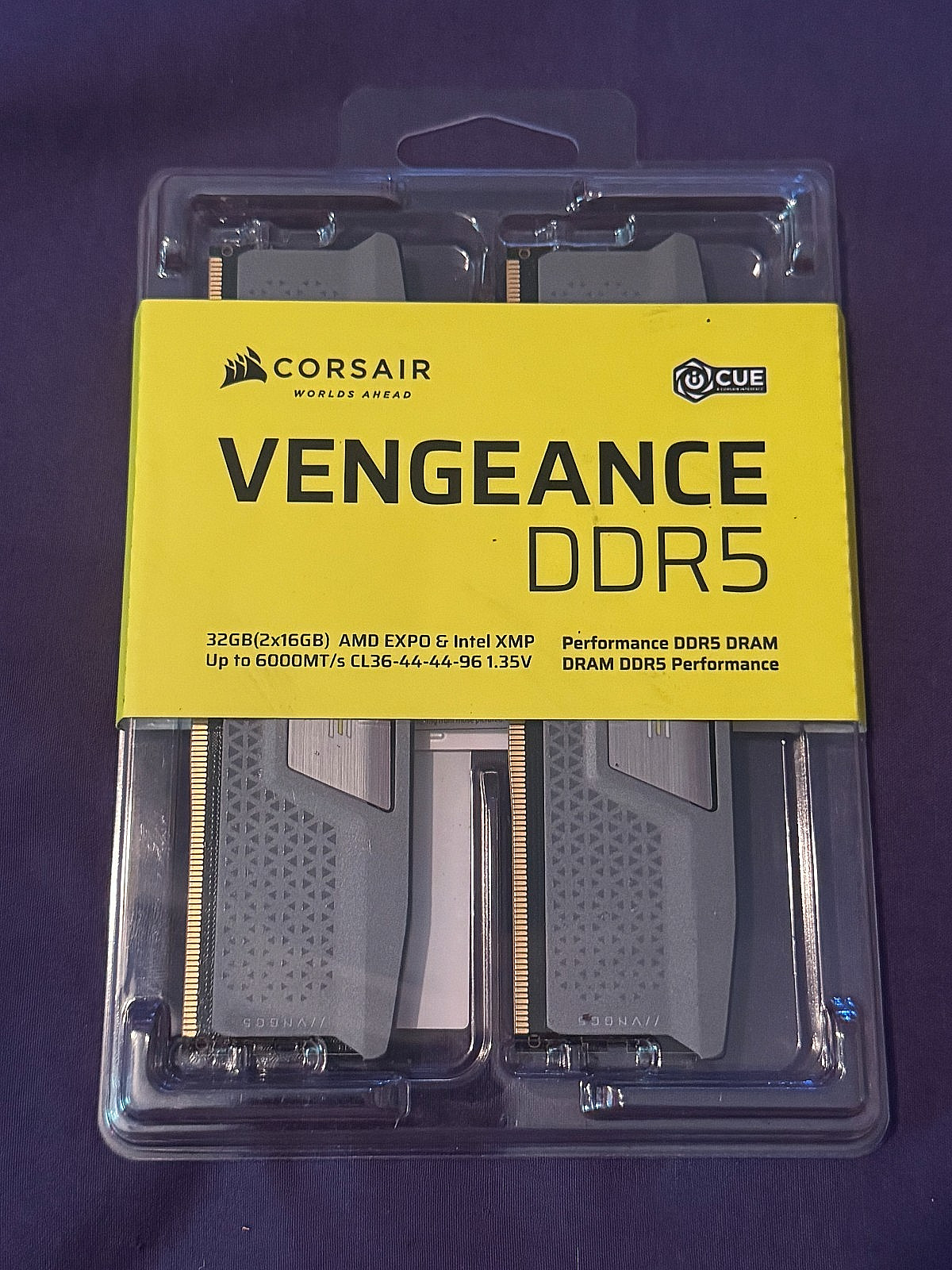 Corsair Vengeance 32GB (2x16GB) DDR5 6000MHz CL36 RAM AMD EXPO & INTEL XMP - New
