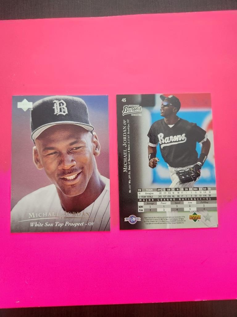 1995 UPPER DECK BASEBALL MICHAEL JORDAN TOP PROSPECT CARD #45 CHICAGO WHITE SOX