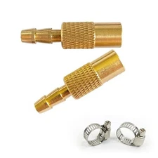 SquEqu 2 Pack Portable Air Compressor Hose End Connector Replacement with Cla...