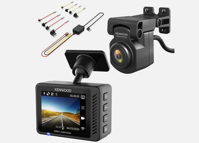 Kenwood DRV-A510W DashCam 2.0'' LCD 2K Front & HD Rear Cam Wireless 20GB SD HW