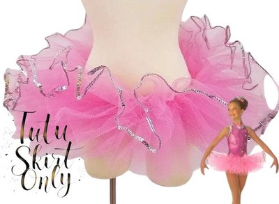 Lot of 5 Raspberry Ice Ballet Tutu Skirt Only Child Medium Dance Costume New