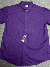 Cinch Long Sleeve Western Shirt Mens XXL Purple Button Down Geometric Rodeo NEW