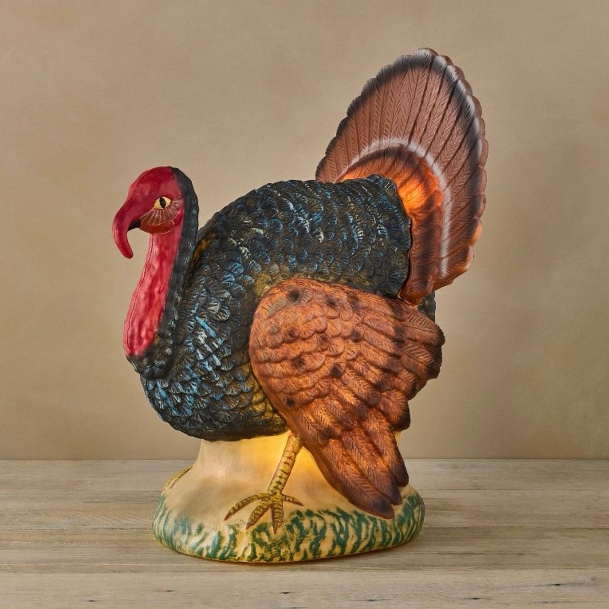 John Derian Lighted 17” Turkey Blow Mold Thanksgiving Decor NEW | eBay