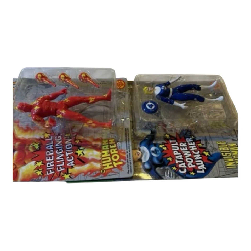 Fantastic Four Toy Biz 1994 – Invisible Woman & Human Torch - Brother Sister Duo - Image 3 of 4