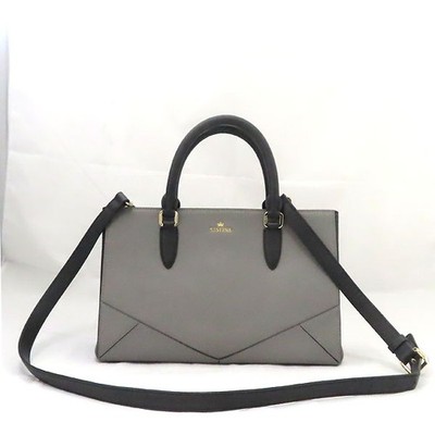 j.estina バッグ J.ESTINA DELLA SM Shoulder Crossbody Tote Black Leather