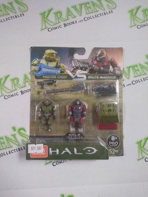 MEGA Construx - Halo Micro Action Figure Set MASTER CHIEF vs BRUTE WARRIOR 